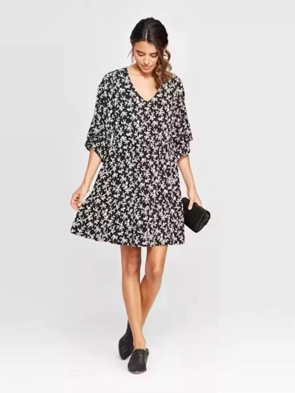 Universal Thread Dress in Black & White